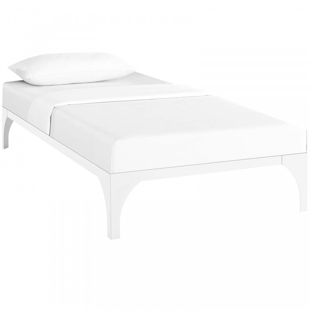 Ollie Twin Bed Frame, White