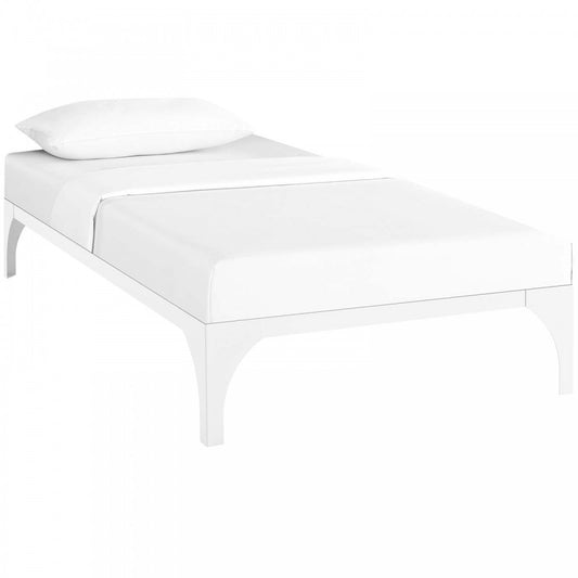 Ollie Twin Bed Frame, White