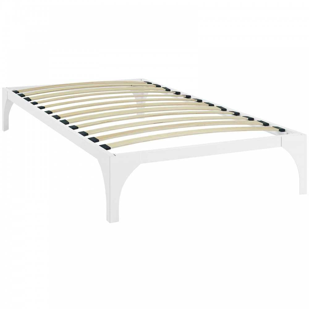 Ollie Twin Bed Frame, White