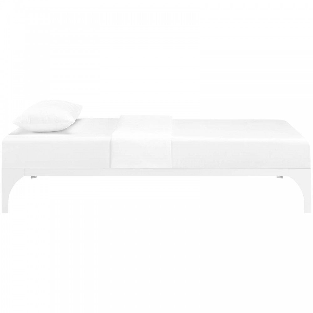 Ollie Twin Bed Frame, White