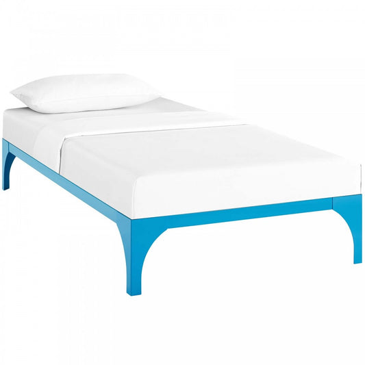 Ollie Twin Bed Frame, Light Blue