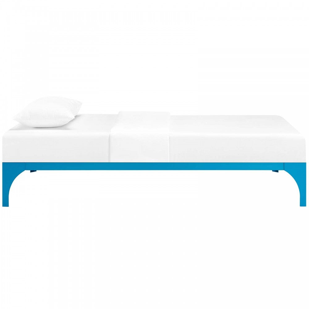 Ollie Twin Bed Frame, Light Blue