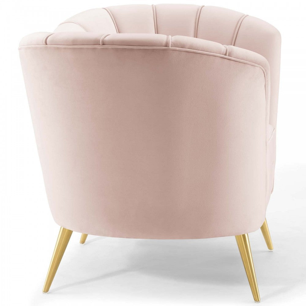 Opportunity Performance Velvet Armchair, Pink