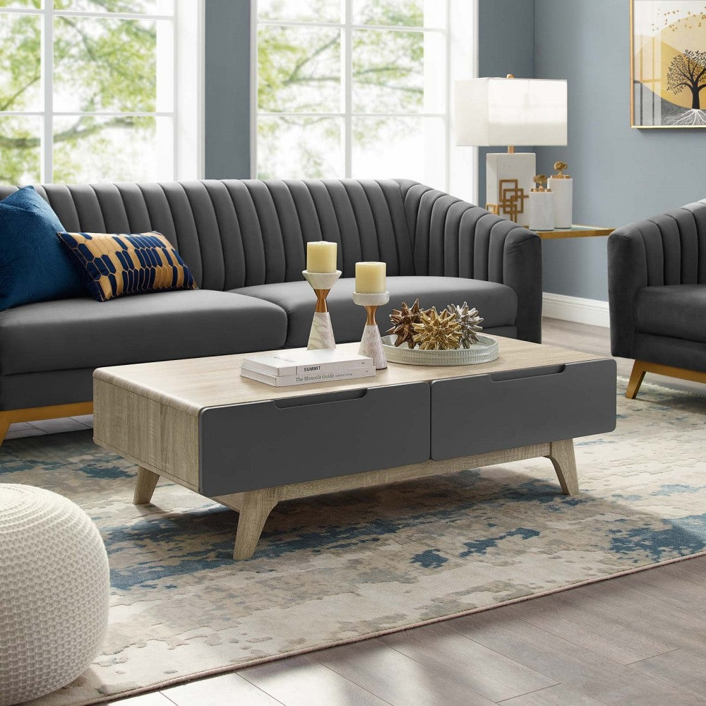 Origin 47" Coffee Table, Natural Gray