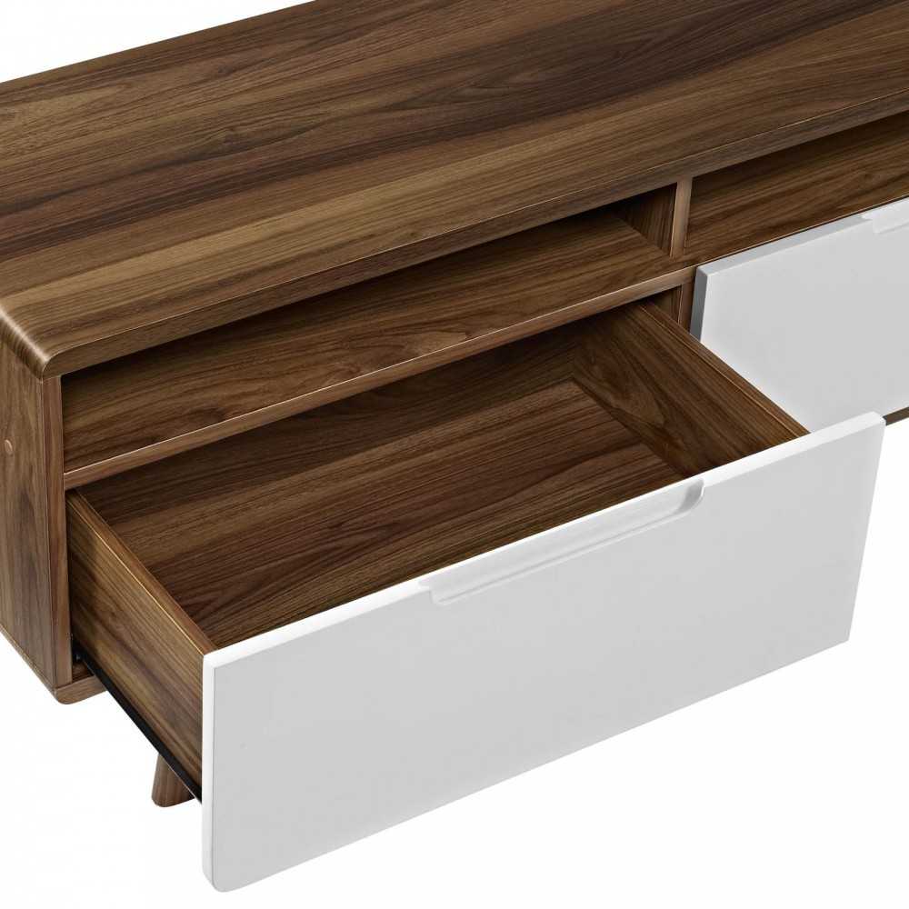 Origin 47" TV Stand, Walnut White