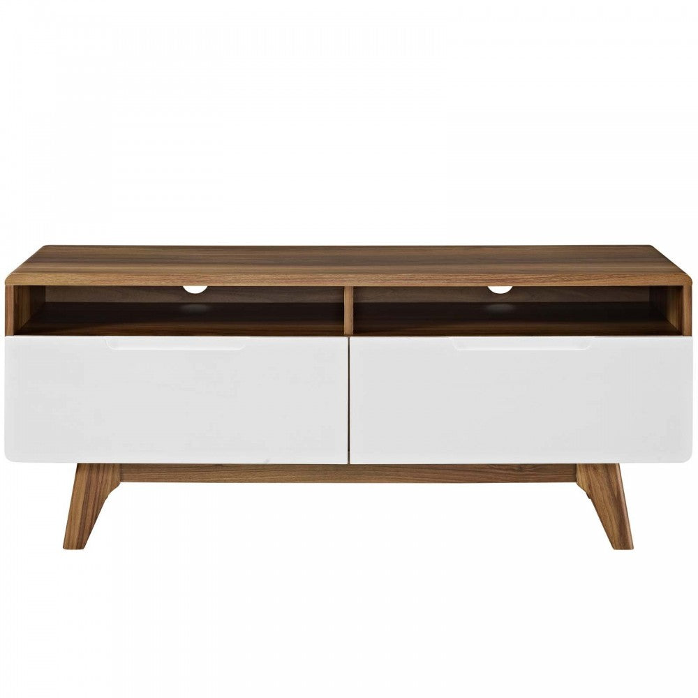 Origin 47" TV Stand, Walnut White