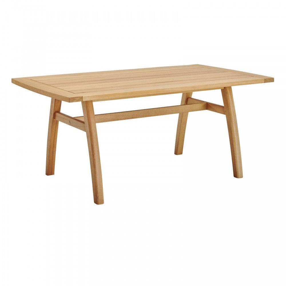 Orlean 3 Piece Outdoor Patio Eucalyptus Wood Set, Natural Light Gray, EEI-3992-NAT-LGR-SET