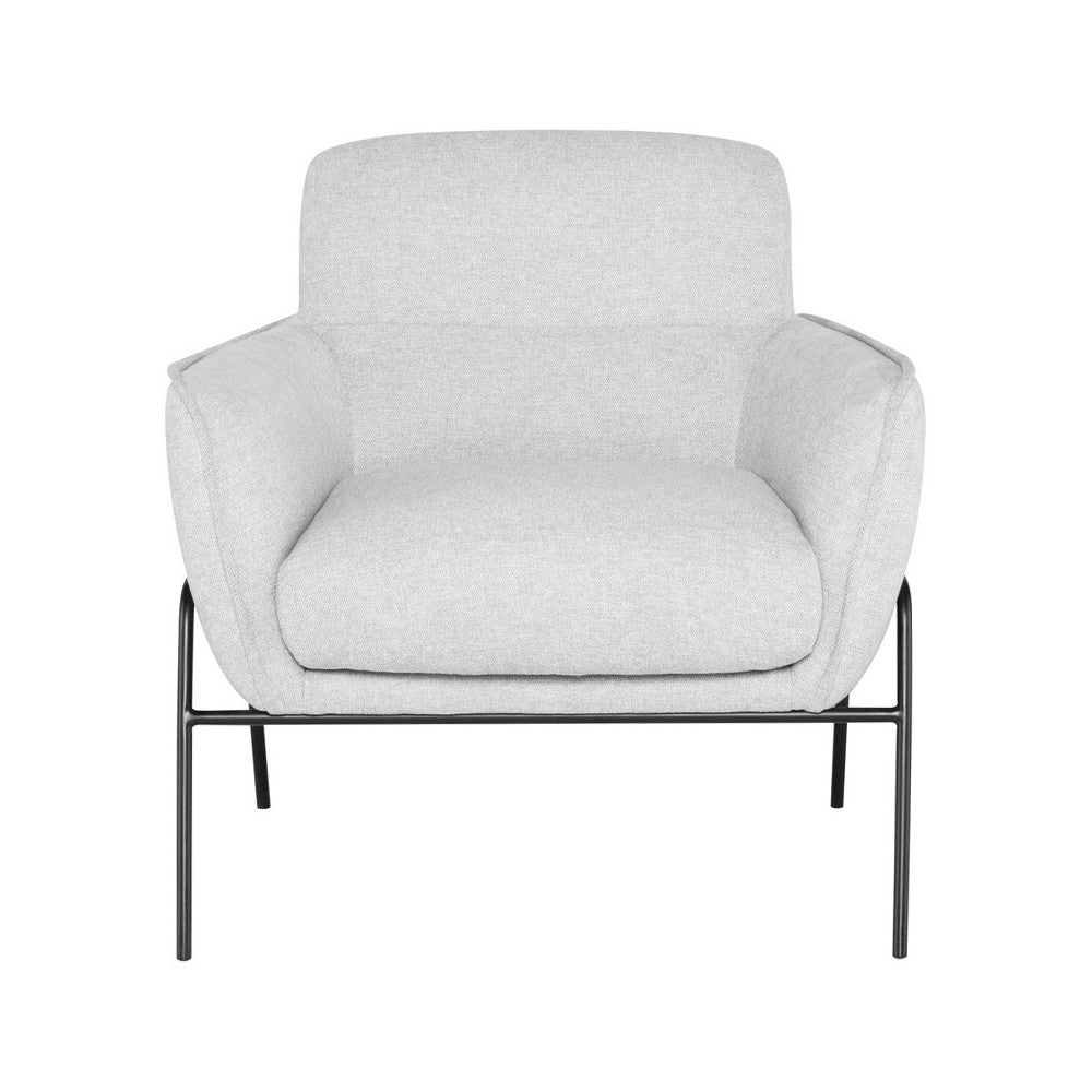 Oscar Cloud Gray Fabric Occasional Chair