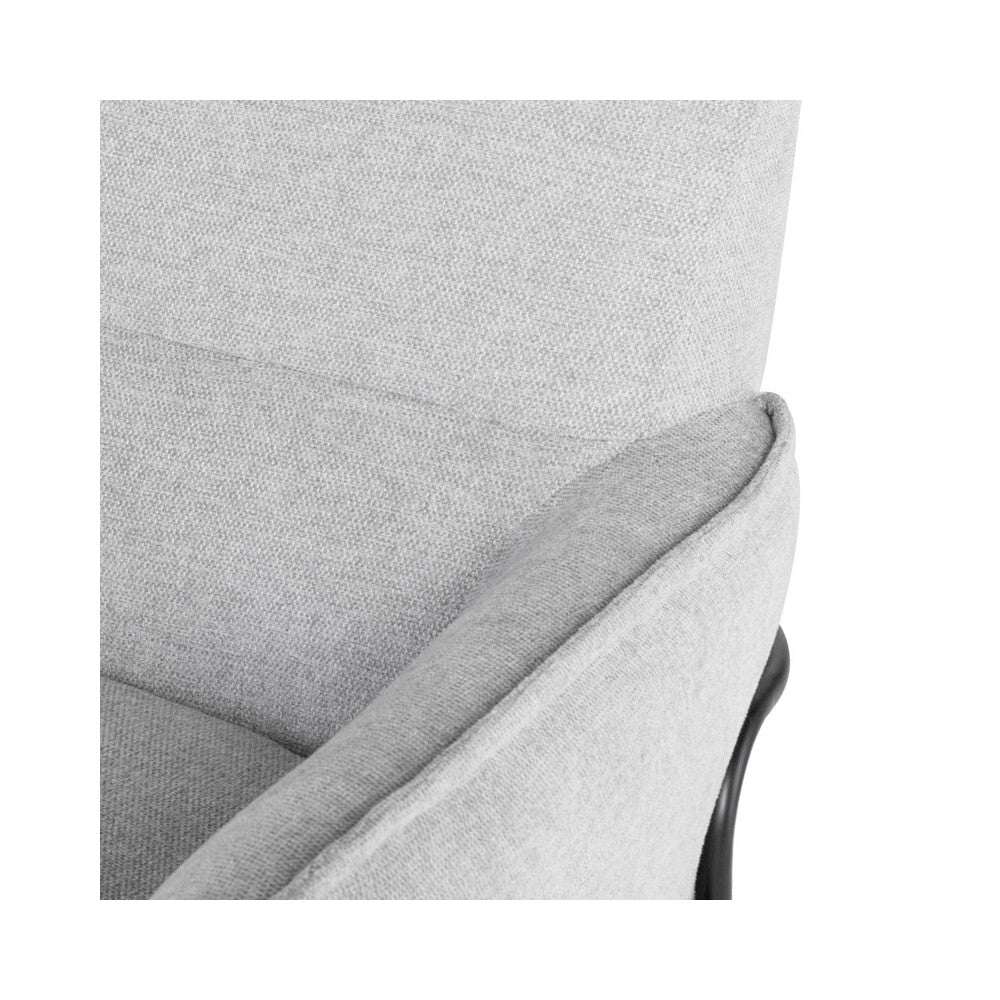 Oscar Cloud Gray Fabric Occasional Chair