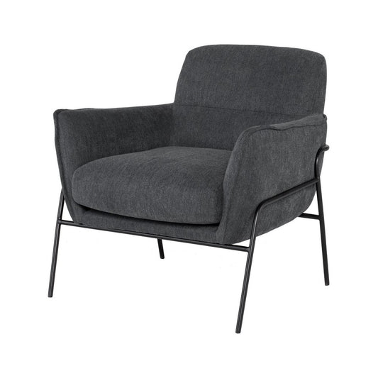 Oscar Iron Fabric Occasional Chair