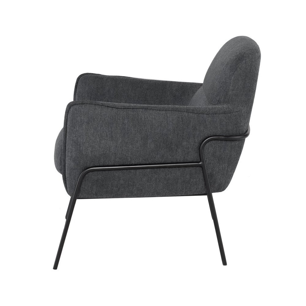 Oscar Iron Fabric Occasional Chair