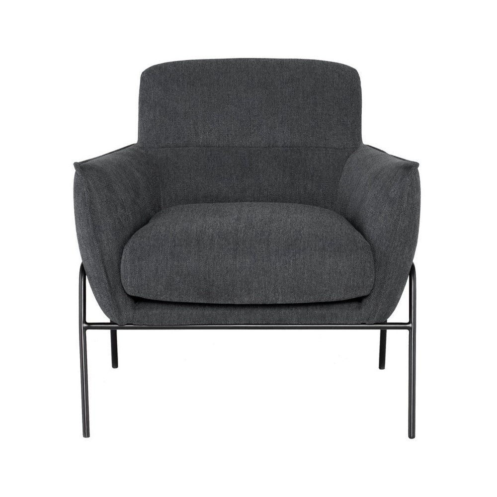 Oscar Iron Fabric Occasional Chair