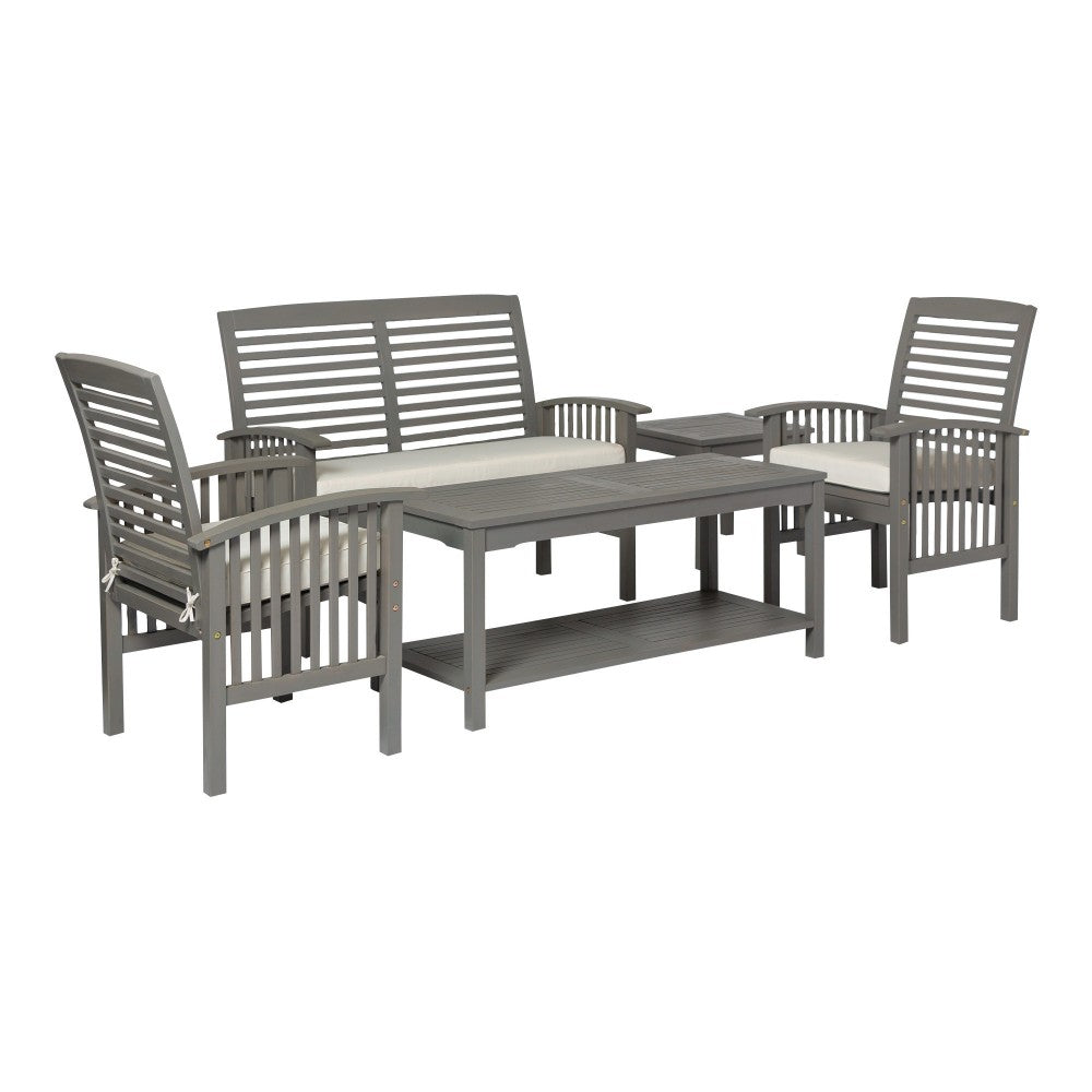 Outdoor Chat Set - Gray Wash, OGWLSCH5GW