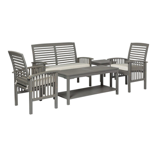 Outdoor Chat Set - Gray Wash, OGWLSCH5GW