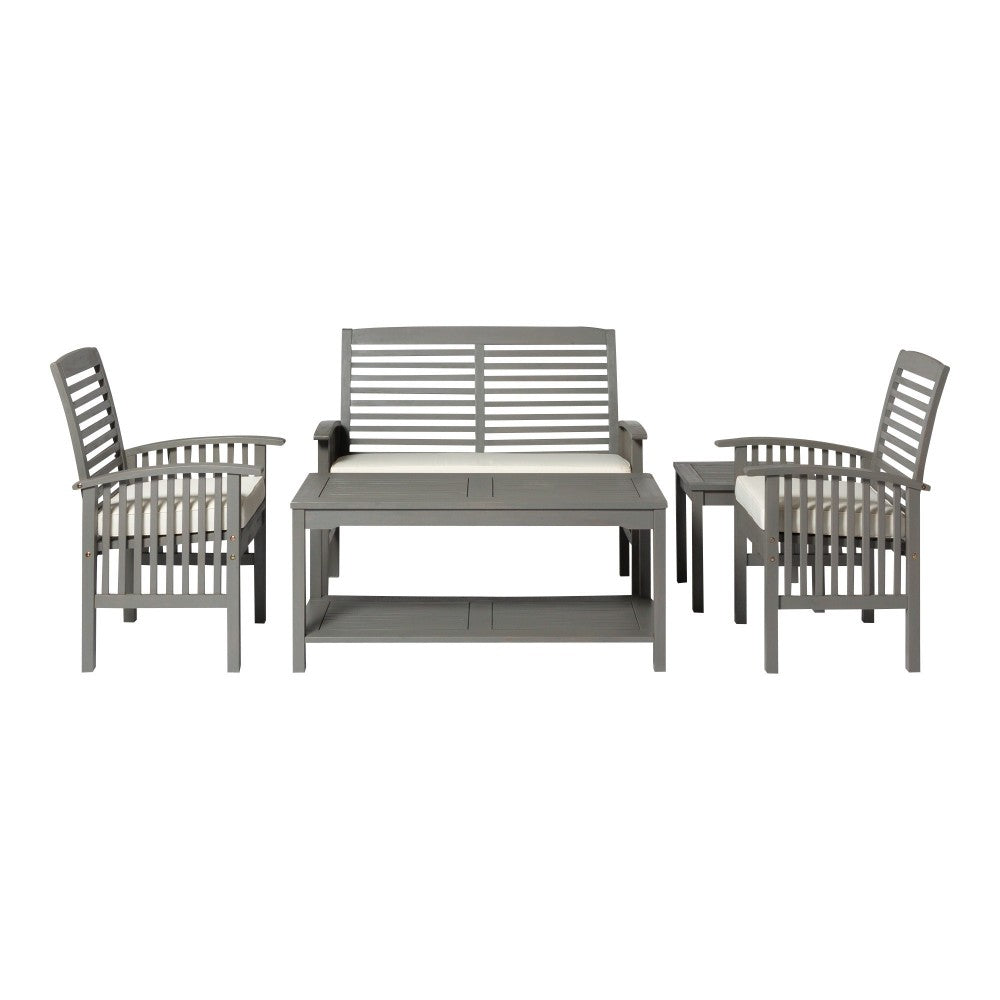 Outdoor Chat Set - Gray Wash, OGWLSCH5GW