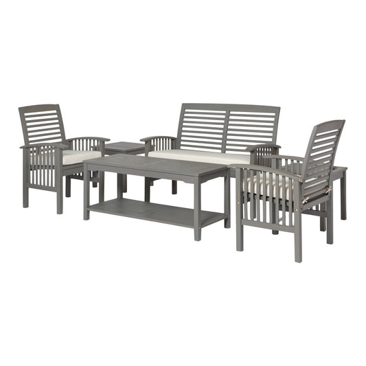 Outdoor Chat Set - Gray Wash, OGWLSCH6GW