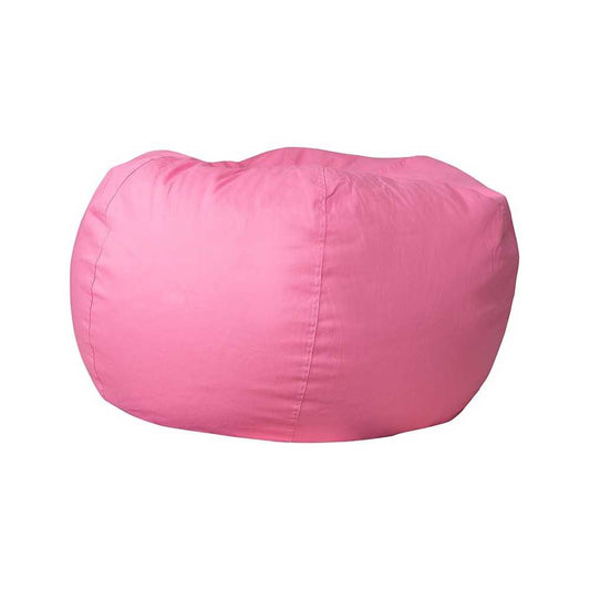 Oversized Solid Light Pink Bean Bag Chair for Kids and Adults