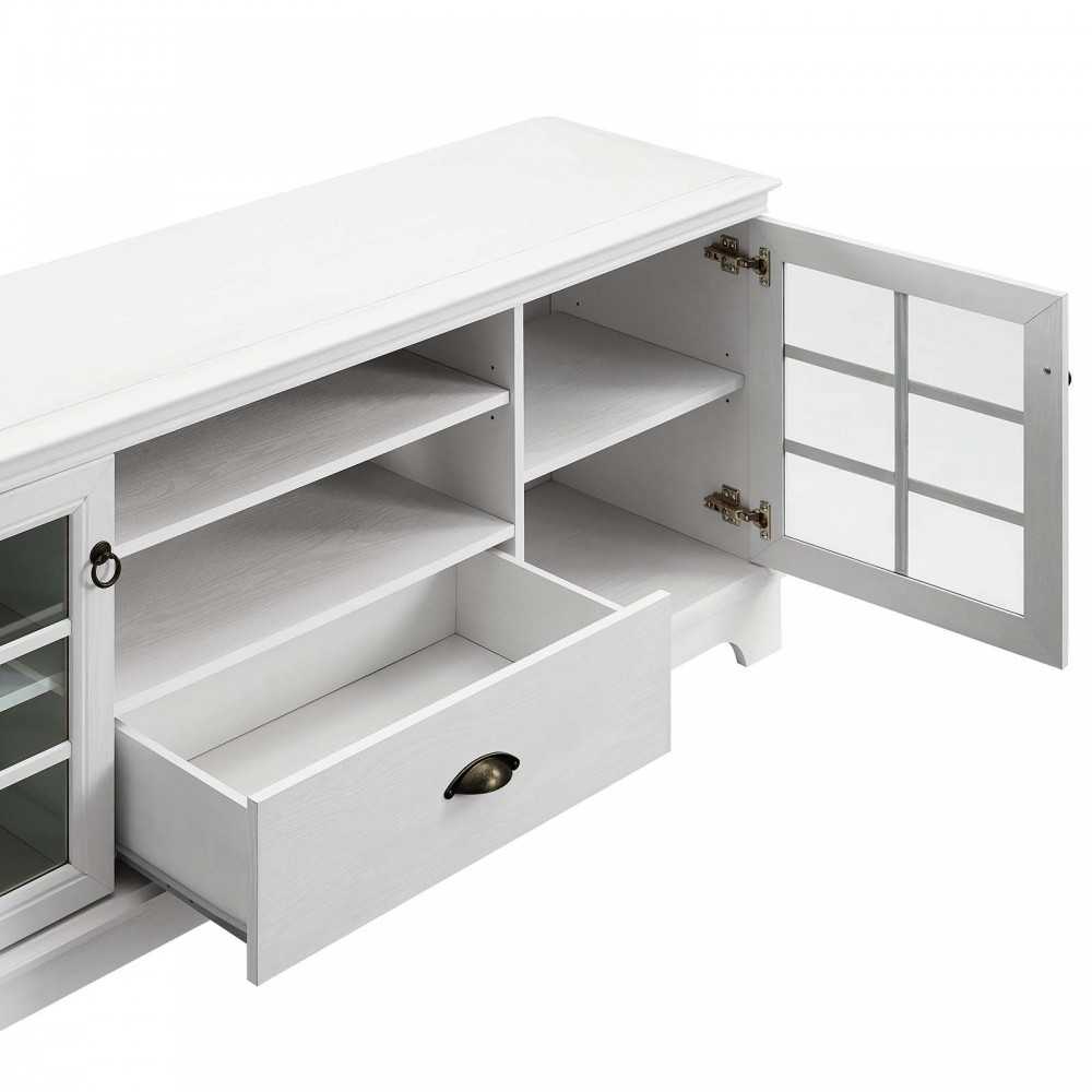 Pacific 59" TV Stand, White