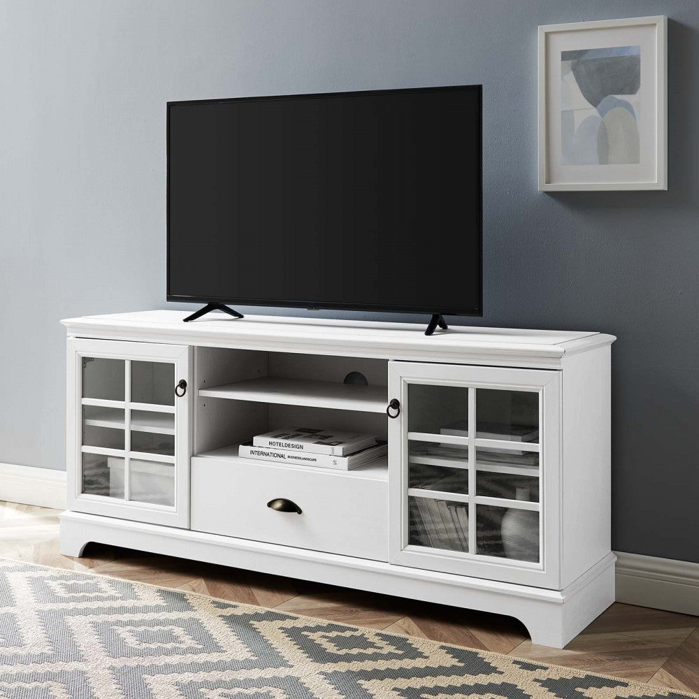 Pacific 59" TV Stand, White