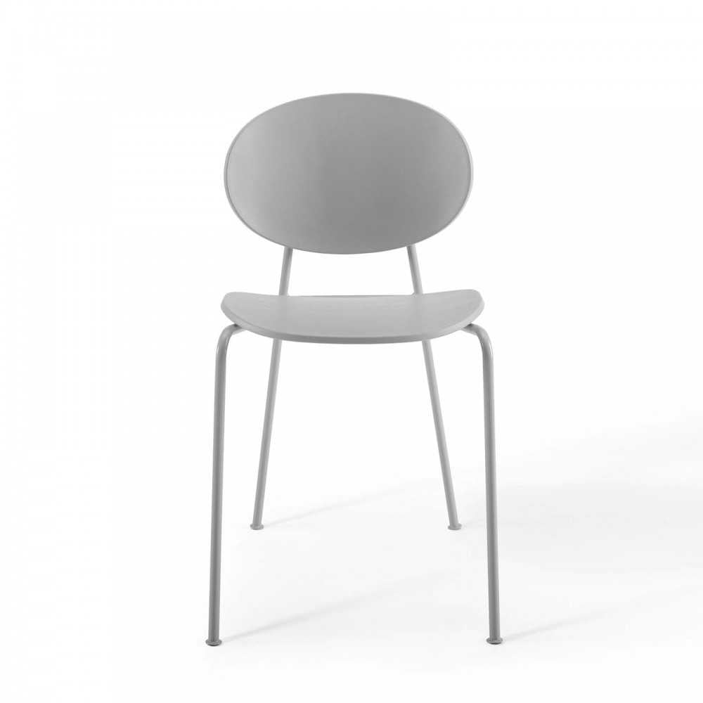 Palette Dining Side Chair Set of 2, Gray