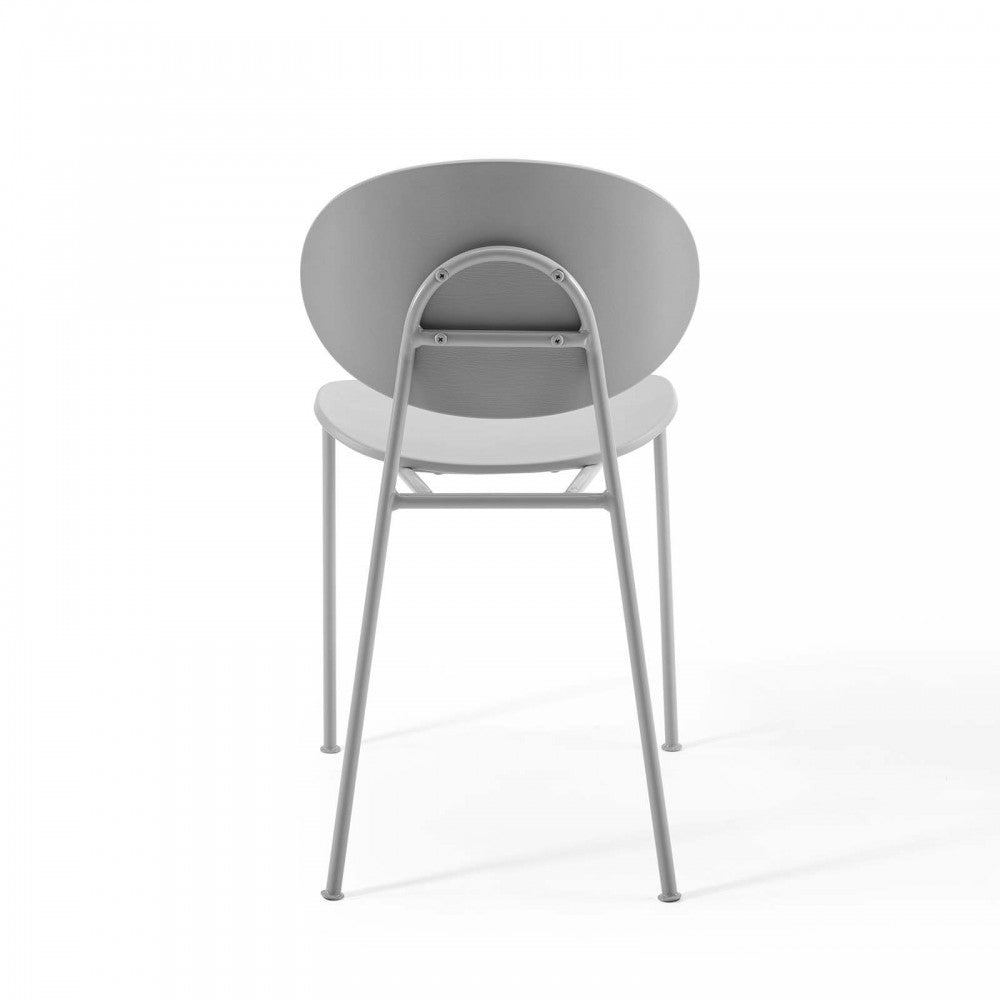 Palette Dining Side Chair Set of 2, Gray