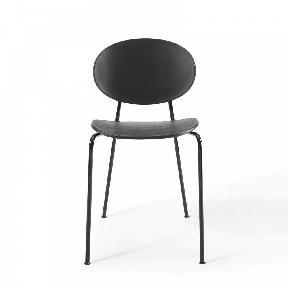 Palette Dining Side Chair Set of 2, Black