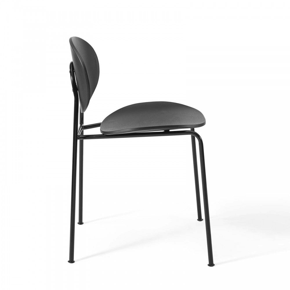 Palette Dining Side Chair Set of 2, Black