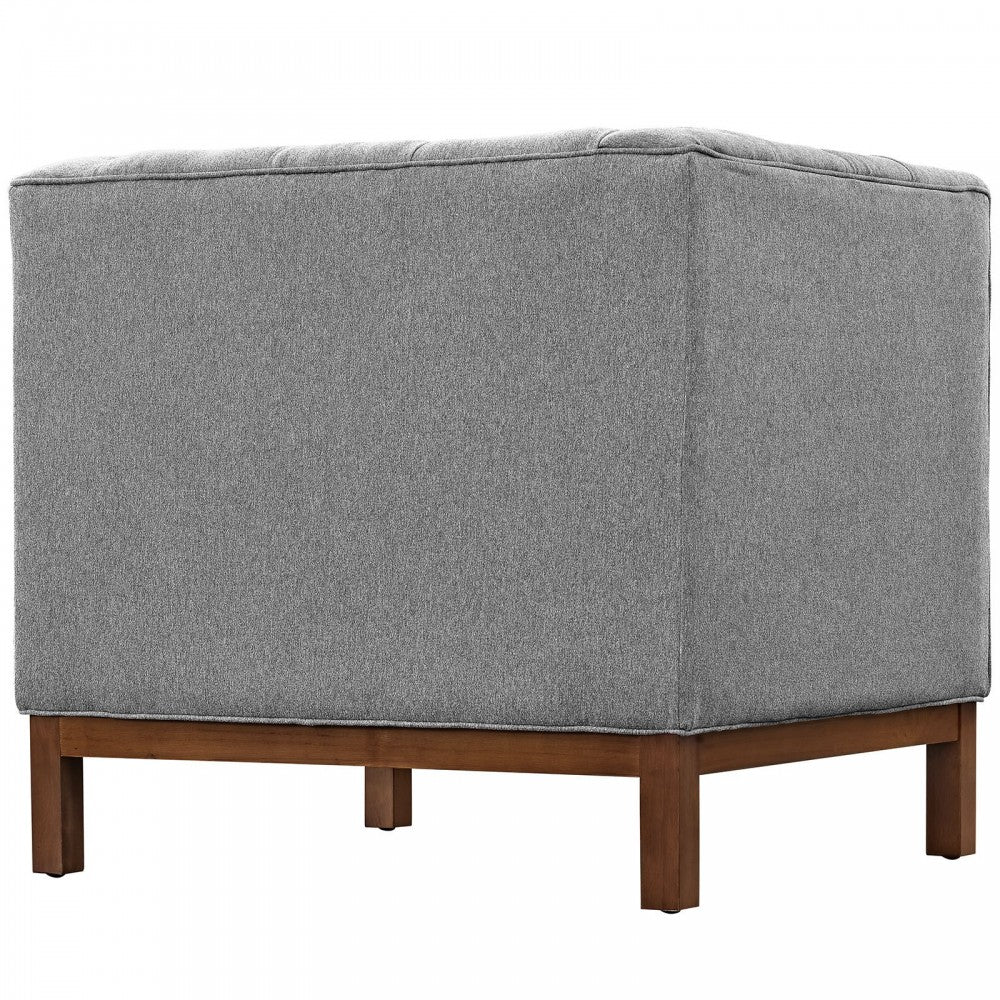 Panache Living Room Set Upholstered Fabric Set of 2, Expectation Gray