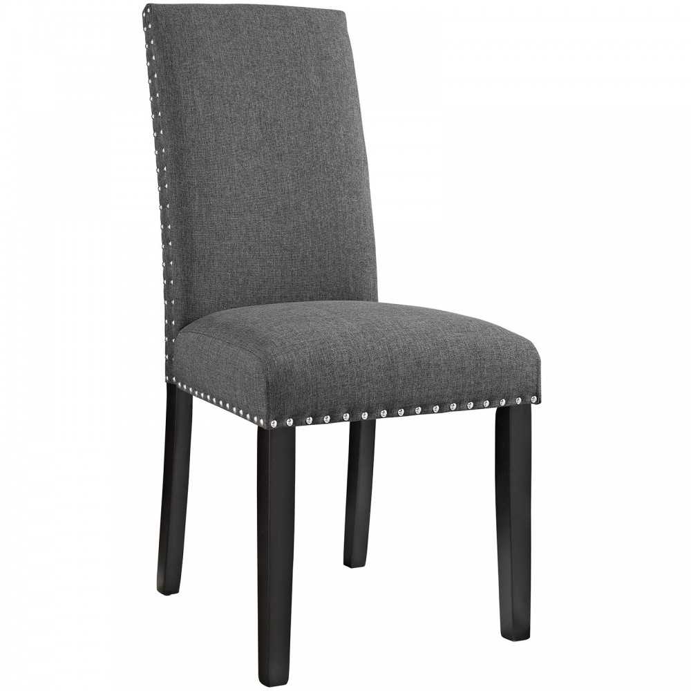 Parcel Dining Upholstered Fabric Side Chair, Gray