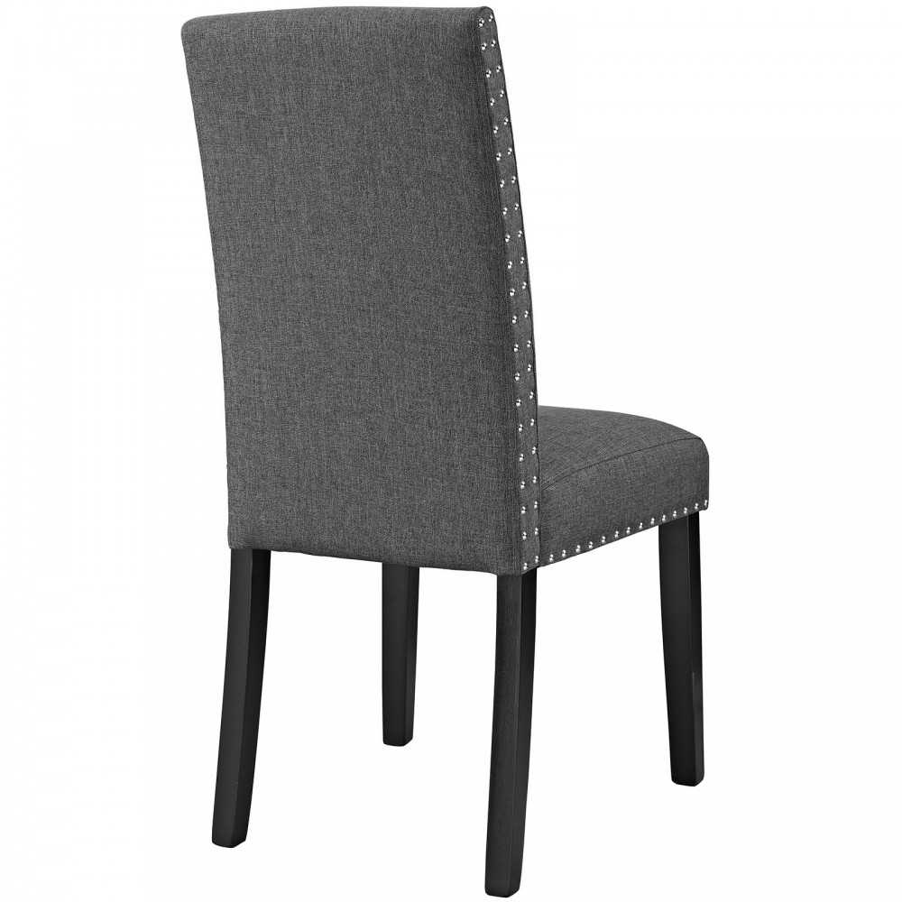 Parcel Dining Upholstered Fabric Side Chair, Gray