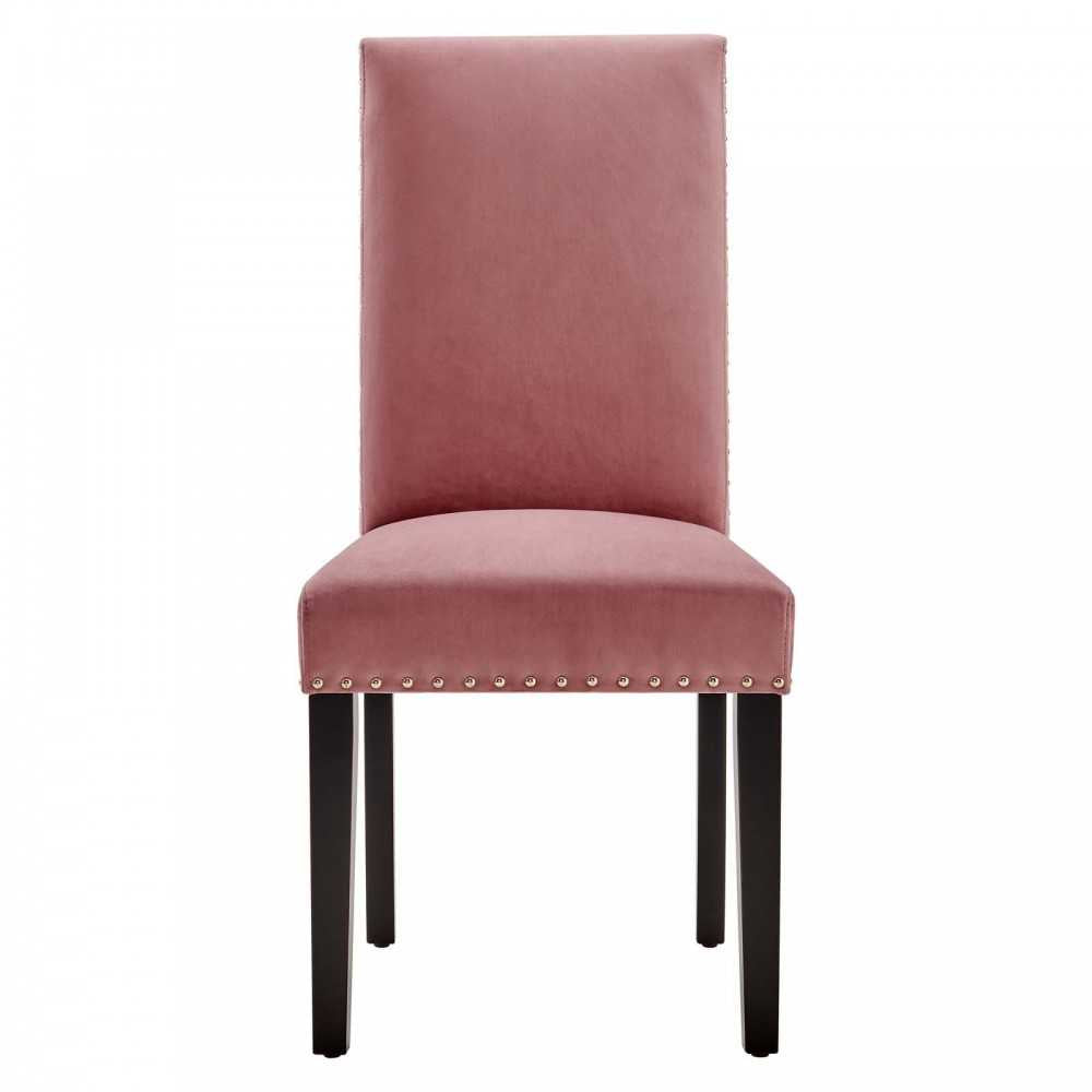 Parcel Performance Velvet Dining Side Chairs - Set of 2, Dusty Rose
