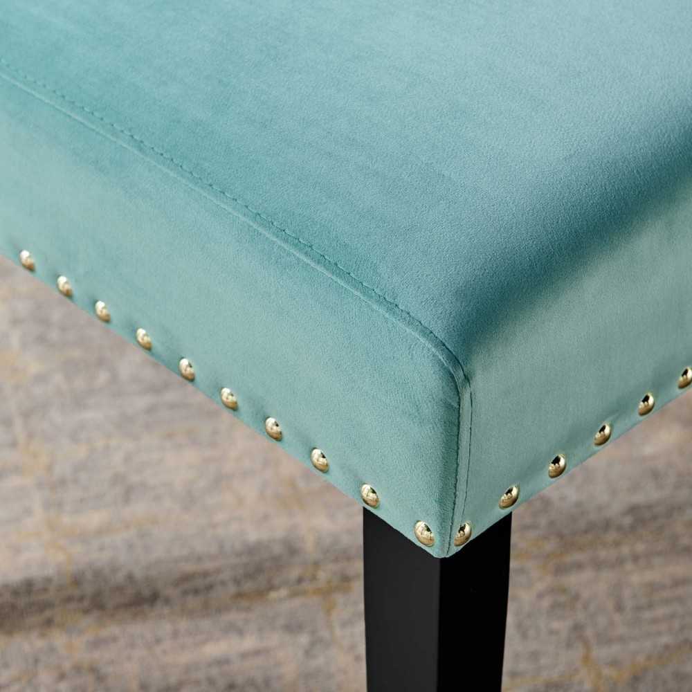 Parcel Performance Velvet Dining Side Chairs - Set of 2, Mint