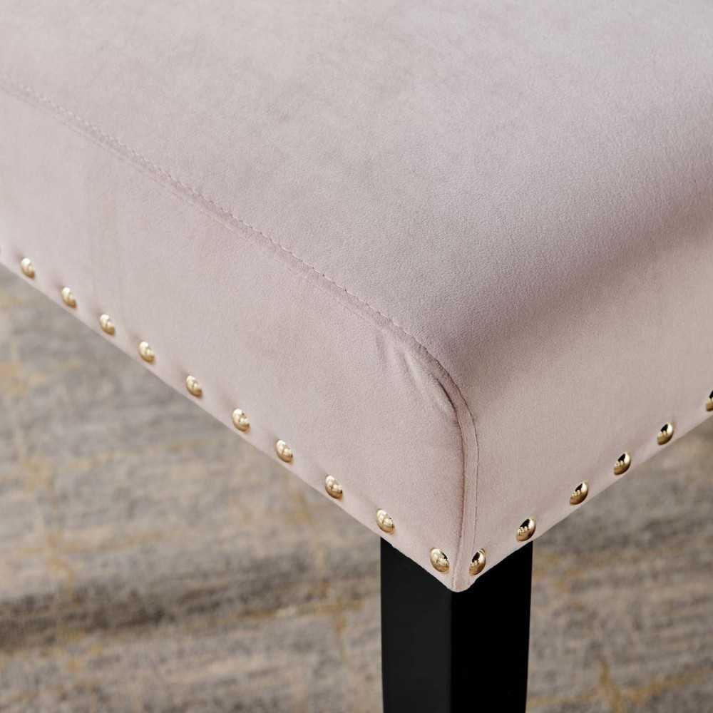 Parcel Performance Velvet Dining Side Chairs - Set of 2, Pink