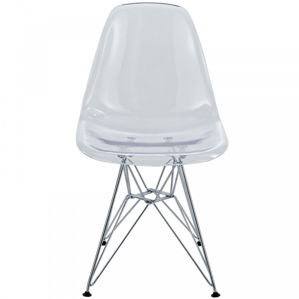 Paris Dining Side Chair, Clear