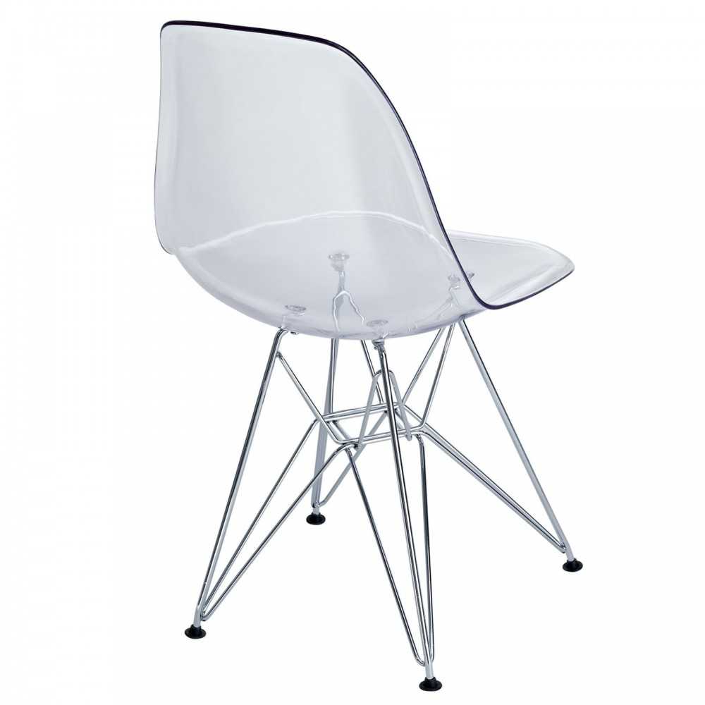 Paris Dining Side Chair, Clear