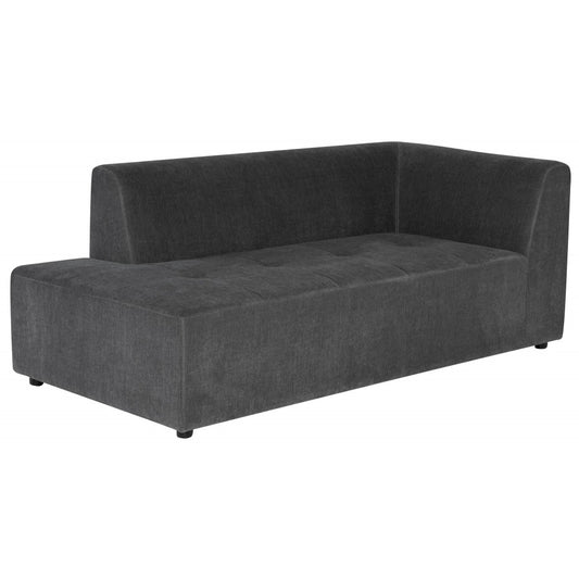 Parla Cement Fabric  Modular Sofa Chaise Left