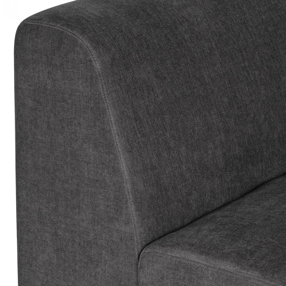 Parla Cement Fabric  Modular Sofa Chaise Right