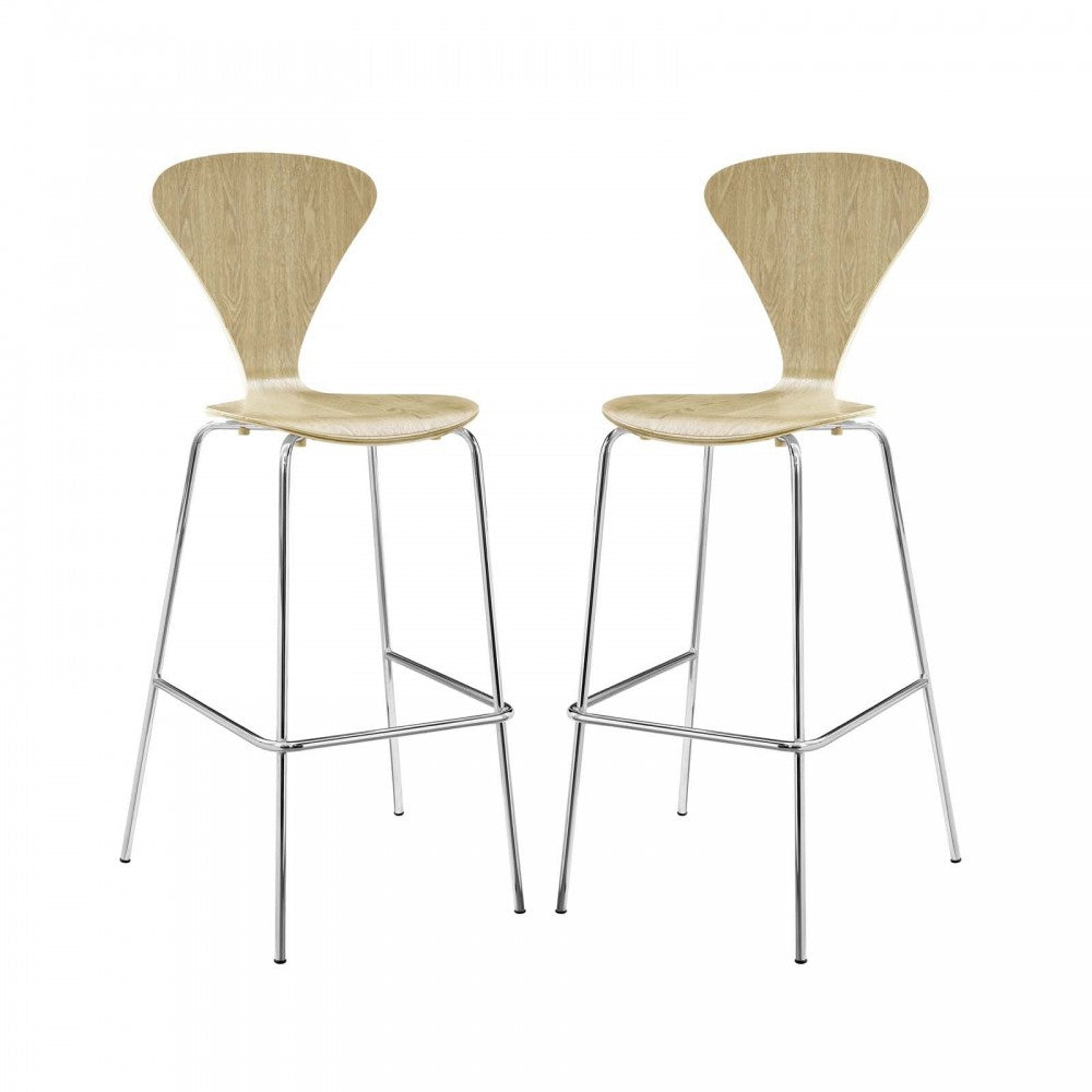 Passage Dining Bar Stool Set of 2, Natural