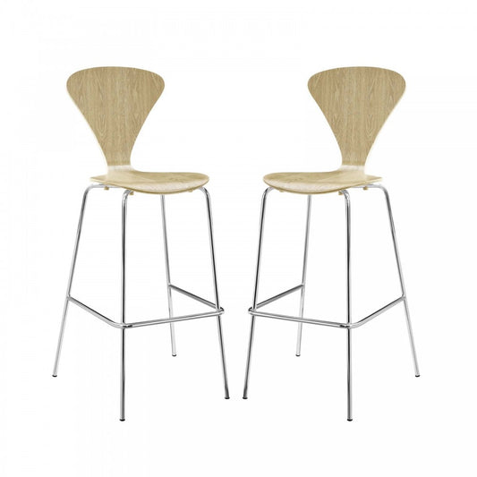 Passage Dining Bar Stool Set of 2, Natural