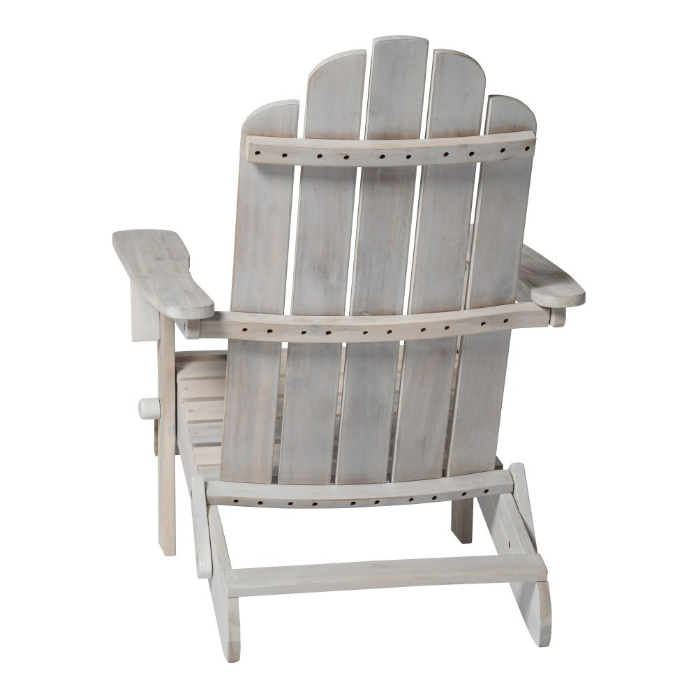 Patio Wood Adirondack Chair - White Wash