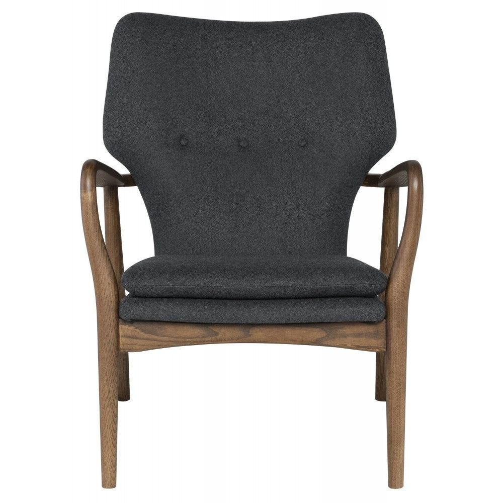 Patrik Dark Gray Fabric Occasional Chair, HGEM530