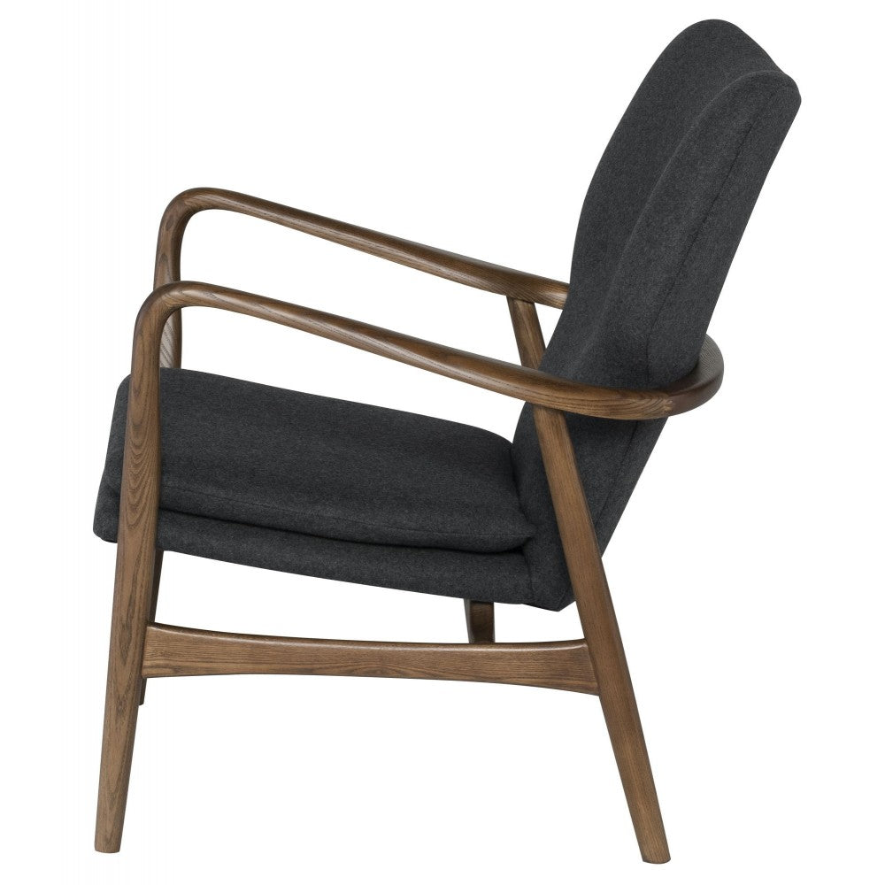 Patrik Dark Gray Fabric Occasional Chair, HGEM530