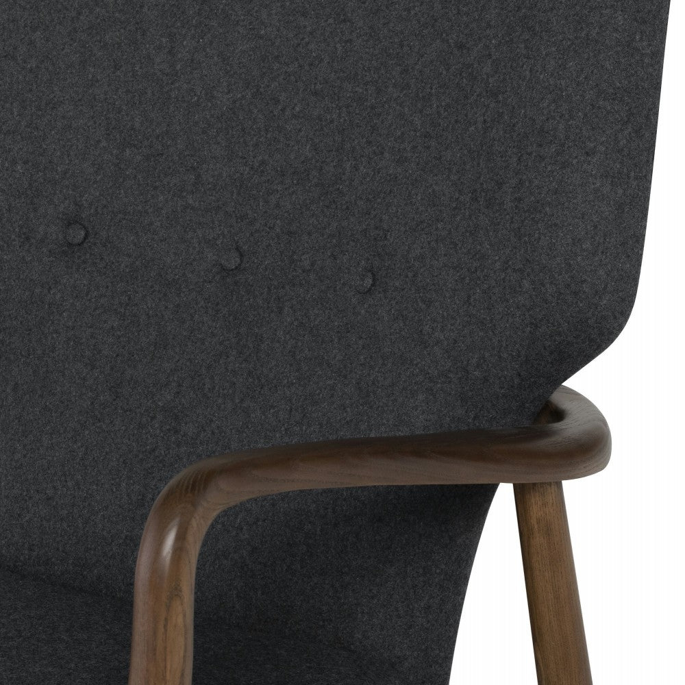 Patrik Dark Gray Fabric Occasional Chair, HGEM530