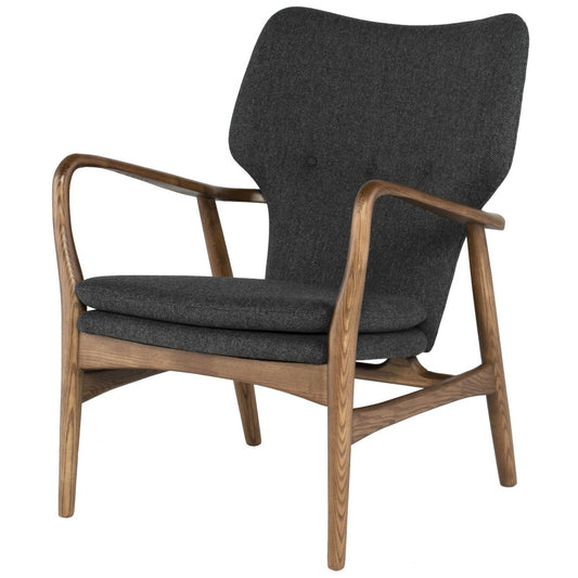 Patrik Dark Gray Fabric Occasional Chair, HGEM554