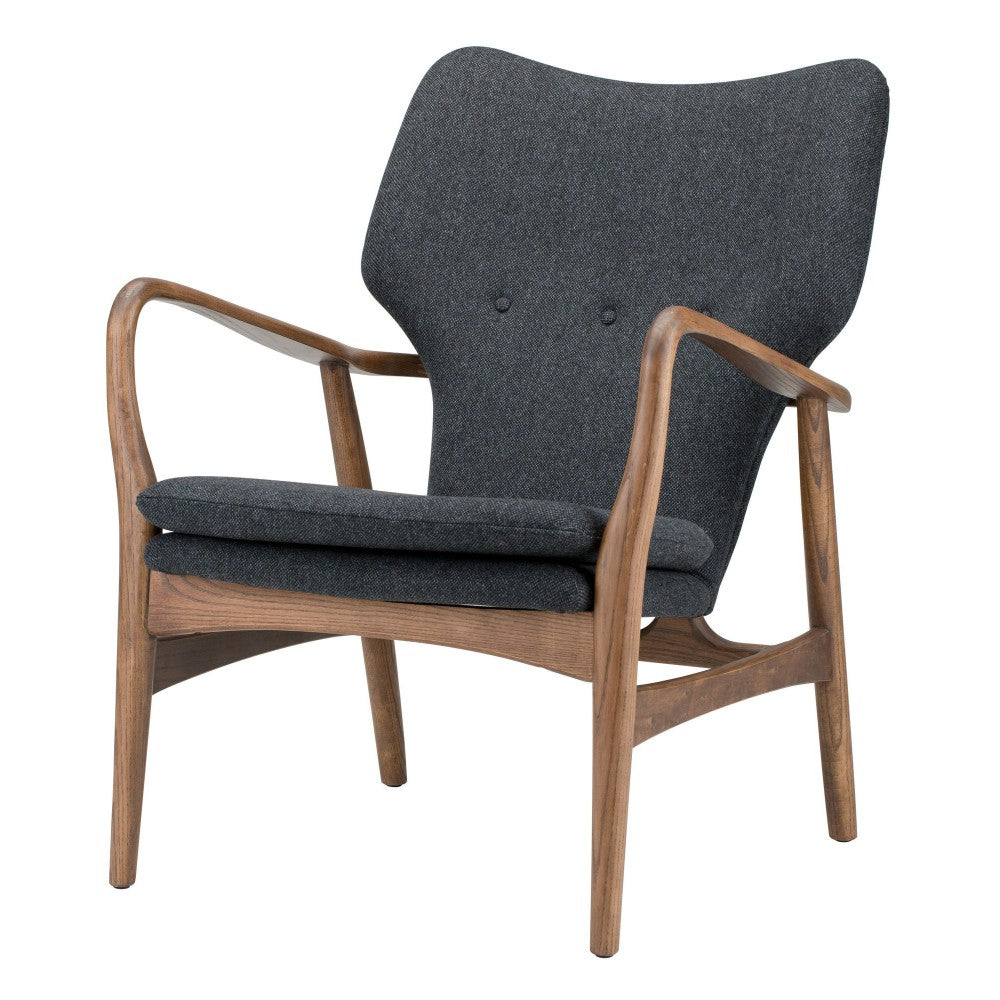 Patrik Dark Gray Fabric Occasional Chair, HGEM554