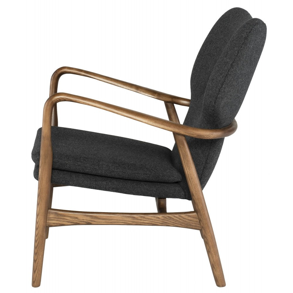 Patrik Dark Gray Fabric Occasional Chair, HGEM554