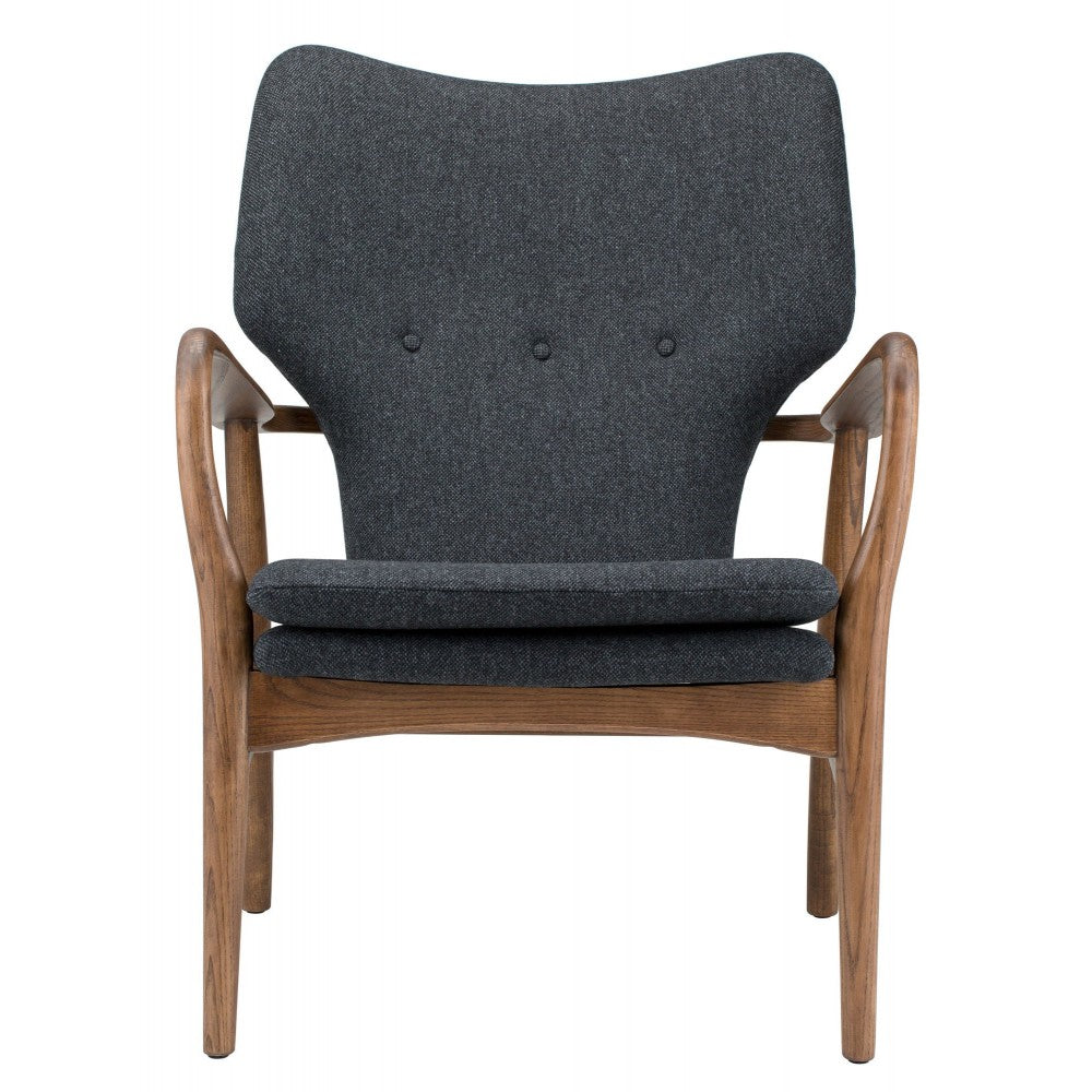 Patrik Dark Gray Fabric Occasional Chair, HGEM554