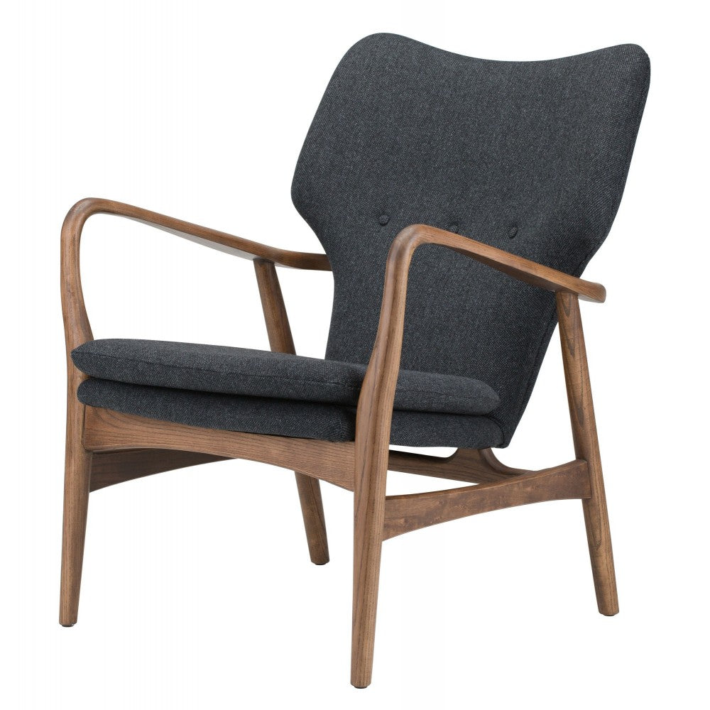 Patrik Dark Gray Fabric Occasional Chair, HGEM554