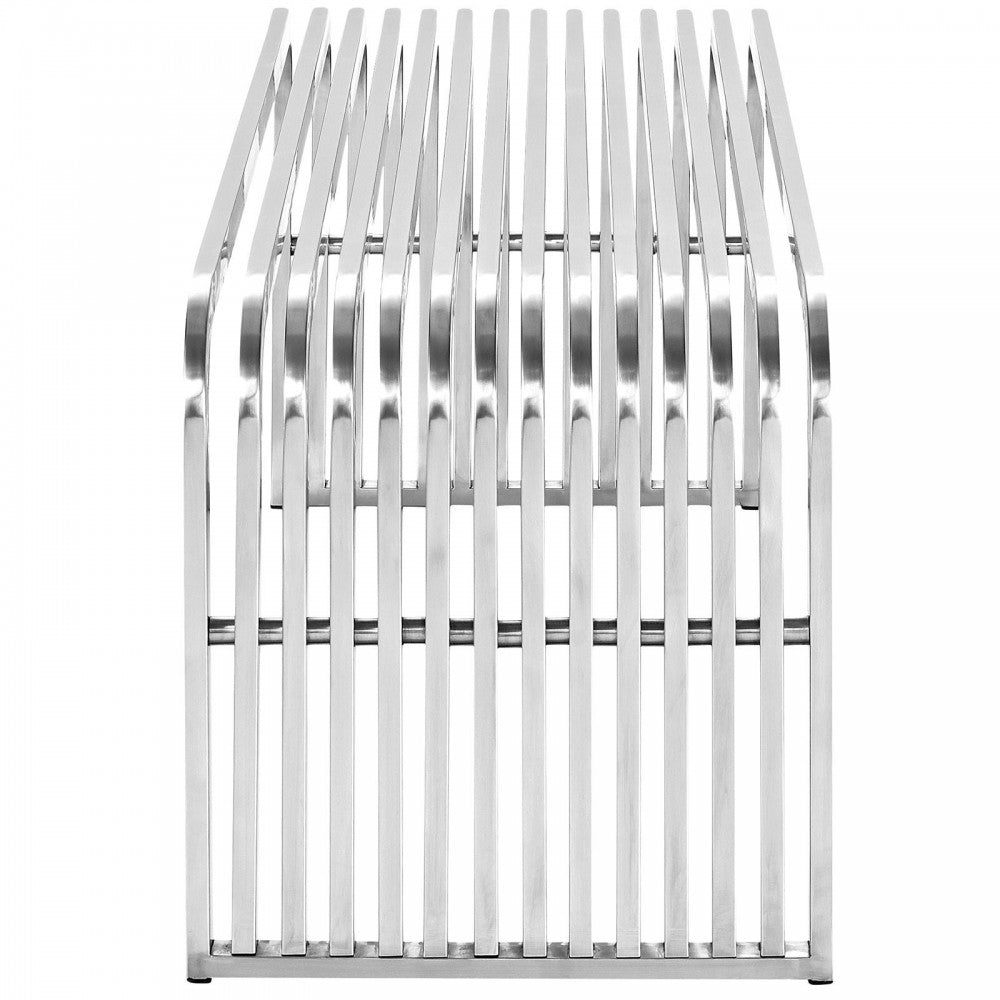 Pipe 47" Stainless Steel Bench