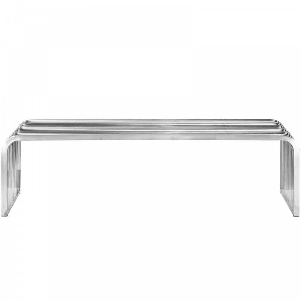 Pipe 60" Stainless Steel Bench